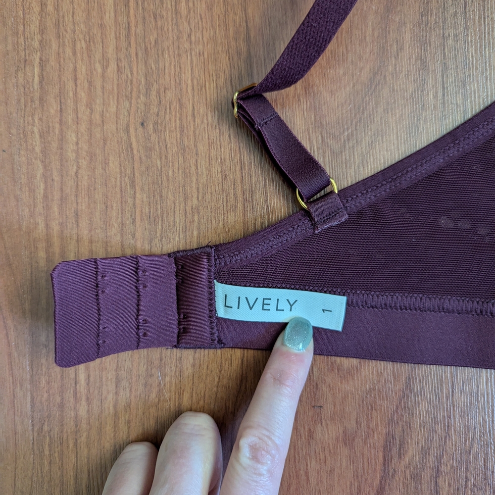 Lively Cream and Purple Wireless Lace Bralette Set - Picture 5 of 7